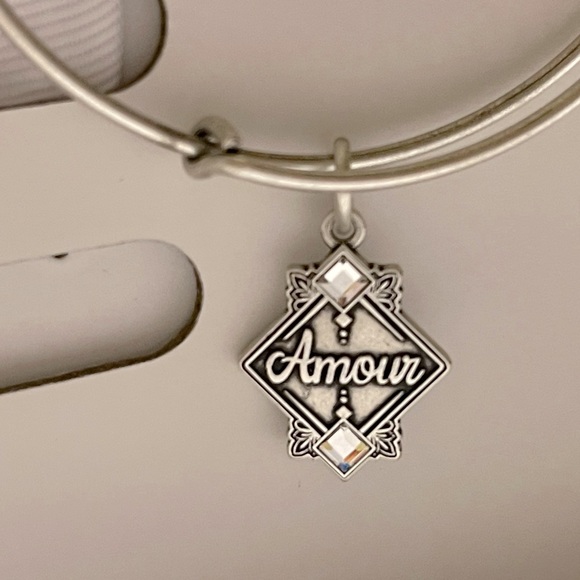 Alex & Ani Amour Bangle Swarovski Crystal Accented Bracelet, Paris - Picture 2 of 4